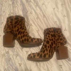 Alexander Wang leopard booties